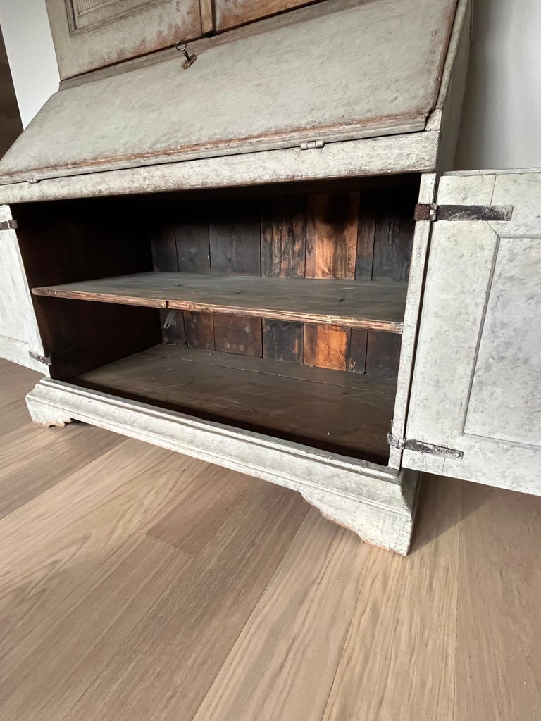 Antique Swedish Cupboard (19th Century, Pine, Painted, Two pieces) - Image 14