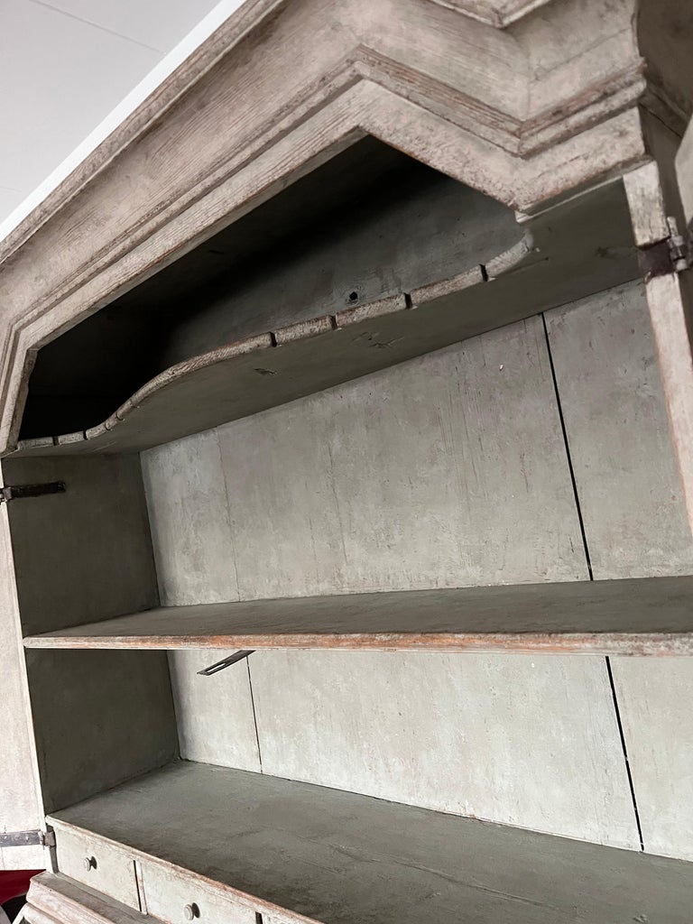 Antique Swedish Cupboard (19th Century, Pine, Painted, Two pieces) - Image 13