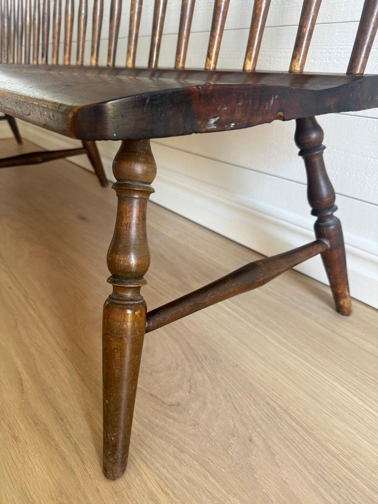Child-Sized Deacons' Bench / Wooden sofa (20th-Century, Rare Find) - Image 7
