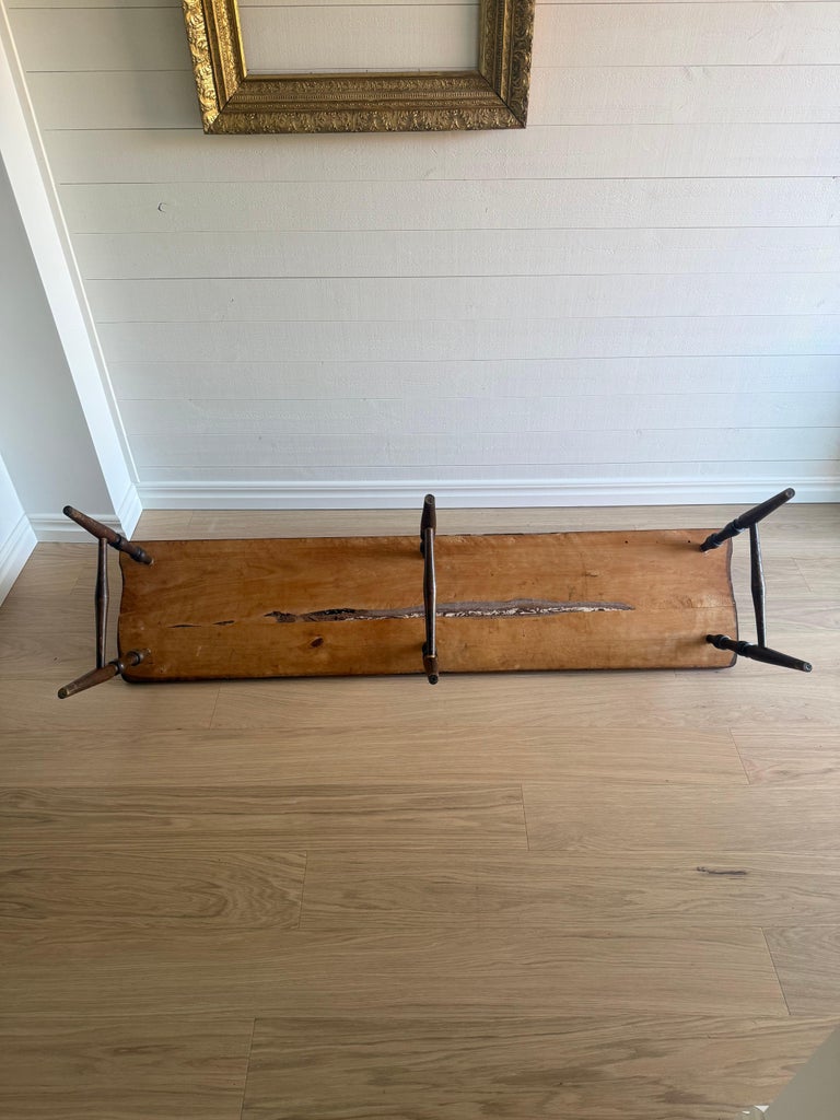 Child-Sized Deacons' Bench / Wooden sofa (20th-Century, Rare Find) - Image 2