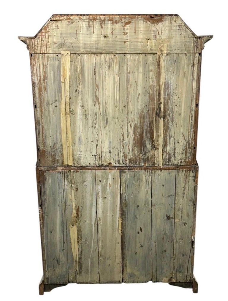 Antique Swedish Cupboard (19th Century, Pine, Painted, Two pieces) - Image 3