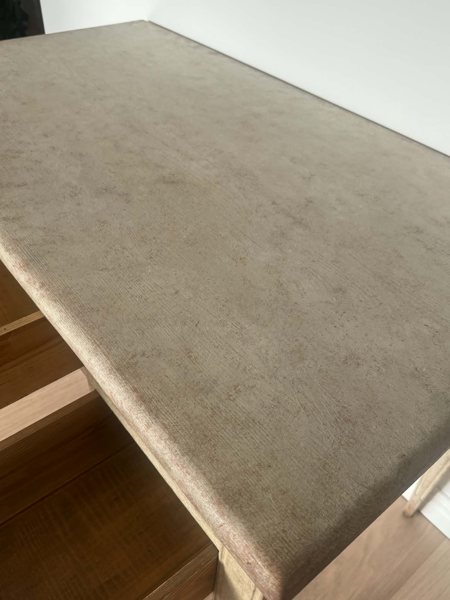 20th Century Swedish Gustavian style writing desk painted and distressed - Image 7